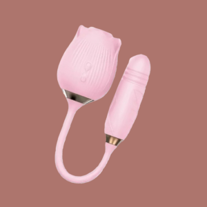 ROSA Y DILDO VIBRADORA / INSUFLADOR