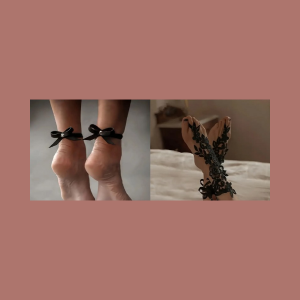 PULSERAS PARA TOBILLOS (ENCAJE O LAZOS)